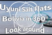 Uyuni Salt Flats, Potosi, Bolivia in 360 degrees