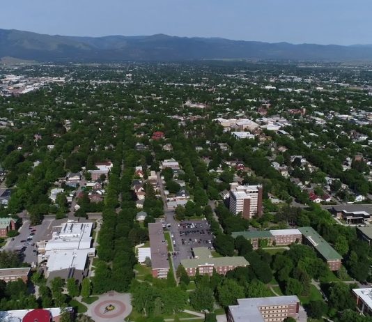 University of Montana aerial campus tour